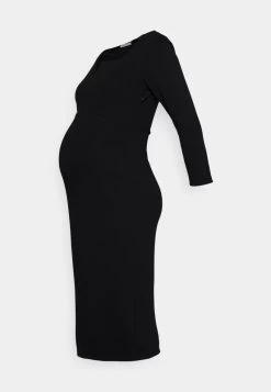 NOTCH NECKLINE MIDI DRESS - Jerseykleid - Black 11 NOTCH NECKLINE MIDI DRESS - Jerseykleid - Black -Anna Field 01d148d1237f4d8fb0b9cc9c73d98252