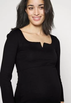 NOTCH NECKLINE MIDI DRESS - Jerseykleid - Black 12 NOTCH NECKLINE MIDI DRESS - Jerseykleid - Black -Anna Field 08d9c5edccaa40e9a1279899f7800784