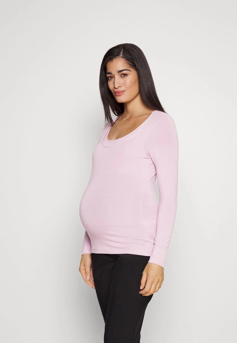 MATERNITY BASIC LONGSLEEVE 2 PACK - Langarmshirt - Pink/light Green 6 MATERNITY BASIC LONGSLEEVE 2 PACK - Langarmshirt - Pink/light Green – Bild 4