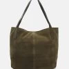 Anna Field LEATHER - Handtasche - Khaki -Anna Field 4fe33866136c4a0ab8fe51b79aefe216