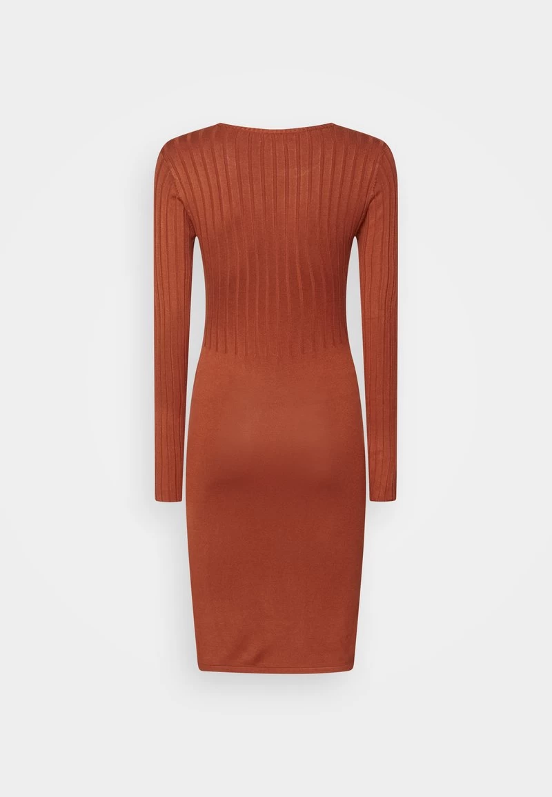 Anna Field CREW AUSSCHNITT RIPP TOP BODYCON MINI STRICKKLEID - Etuikleid - Brown 4 Anna Field CREW AUSSCHNITT RIPP TOP BODYCON MINI STRICKKLEID - Etuikleid - Brown – Bild 2