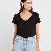Anna Field T-Shirt Basic - Black 1 Anna Field T-Shirt Basic - Black -Anna Field 5129dfccf7094e4c99fc893f4a5340f1