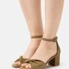 Anna Field LEATHER - Riemensandalette - Khaki -Anna Field 5e49f18a34844afa84cd1d38f535a675