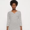 Anna Field Langarmshirt - White/black 1 Anna Field Langarmshirt - White/black -Anna Field 6b4c233ffbad49fe944e7e0435a3d6f6