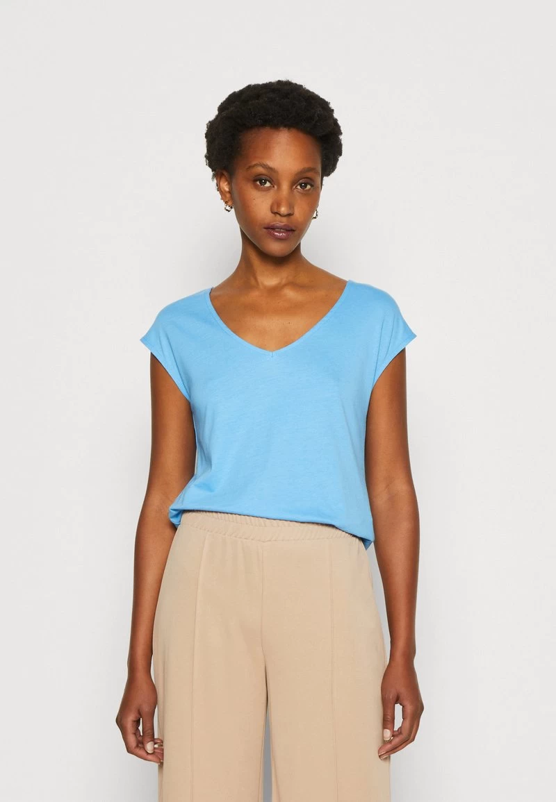 Anna Field T-Shirt Basic - Blue 3 Anna Field T-Shirt Basic - Blue