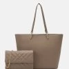 Anna Field SET - Handtasche - Taupe -Anna Field 9af43f57fe20405da1bafbf66cfccf90