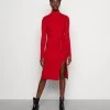 Anna Field ROLLKRAGEN RIPP MINI STRICKKLEID MIT GÜRTEL - Strickkleid - Red 1 Anna Field ROLLKRAGEN RIPP MINI STRICKKLEID MIT GÜRTEL - Strickkleid - Red -Anna Field 9fda608887c6431580b68dc824e7e09f
