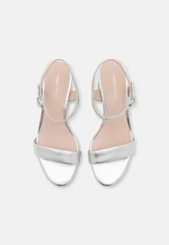 Anna Field LEATHER - Riemensandalette - Silver -Anna Field d8175a71baaa42b89c0f78ec1aba1ef6
