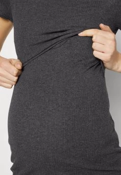 SHORT SLEEVES - Jerseykleid - Mottled Dark Grey 13 SHORT SLEEVES - Jerseykleid - Mottled Dark Grey -Anna Field e14d91824e05474587cb552a4f26da30