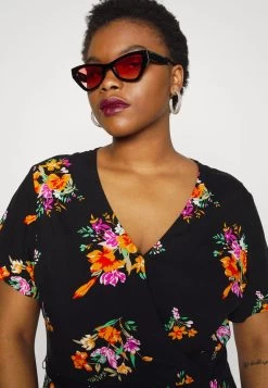 WRAP DRESS HIGH LOW HEM - Freizeitkleid - Black 12 WRAP DRESS HIGH LOW HEM - Freizeitkleid - Black -Anna Field e2c08b40c17b4e388398df3b167883e4